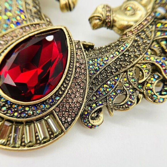 Heidi Daus Off To The Races Crystal Necklace NWOT - Picture 5 of 8